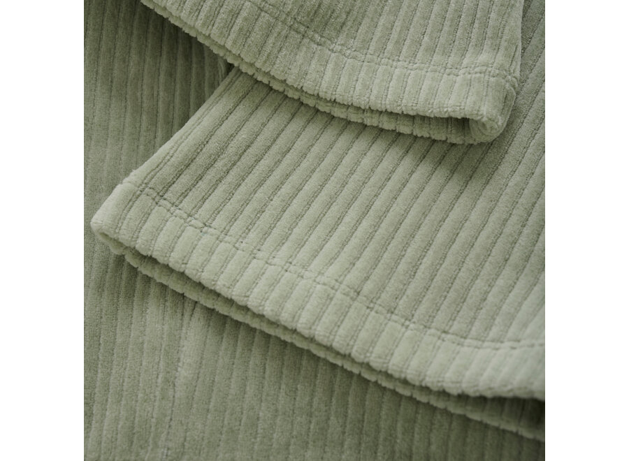 Flared Velvet Pants - Cool Mint