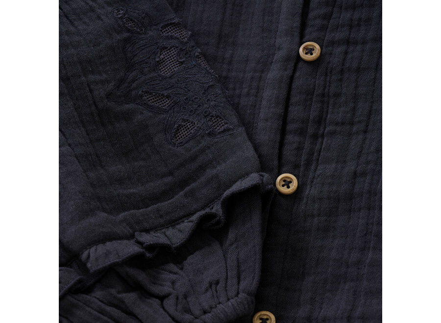 Shirt Longsleeve Lace - Phantom