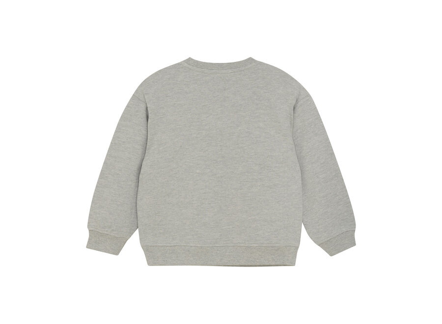 Oversized Sweater Artwork - Medium Grey Melange