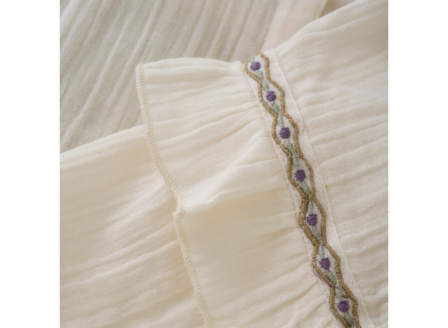 Shirt Longsleeve Ruffle - Off White