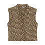 Padded Animal Gilet - Latte Sand