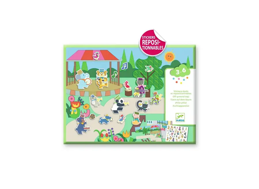 Knutselset herbruikbare stickers - fanfare