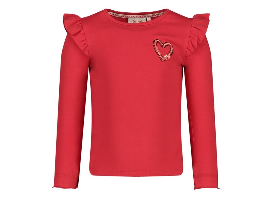 Longsleeve - Queen Of Hearts - Rood
