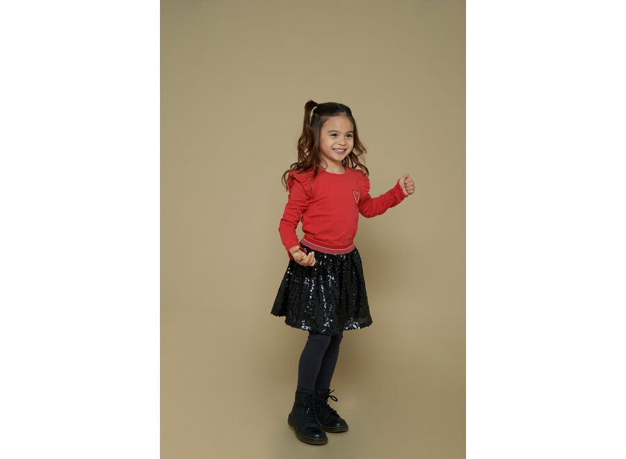 Longsleeve - Queen Of Hearts - Rood