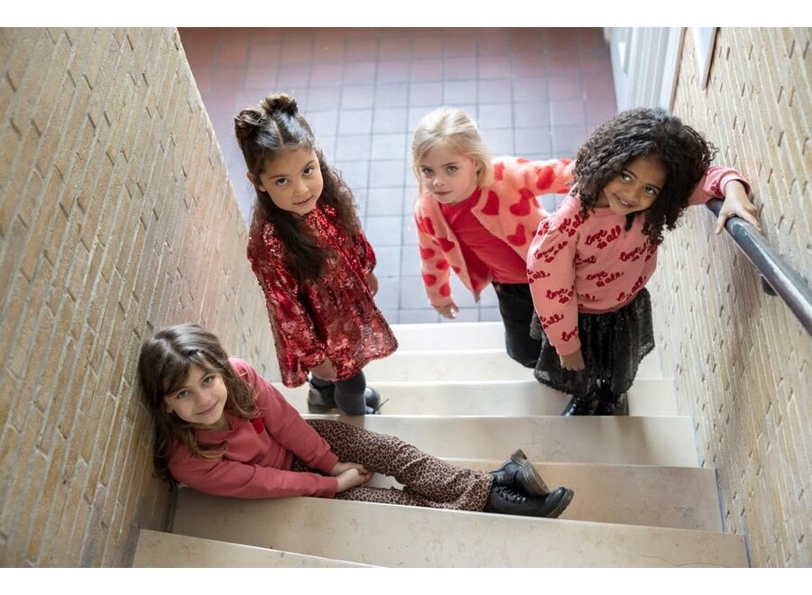 Sweater - Queen Of Hearts - Roze