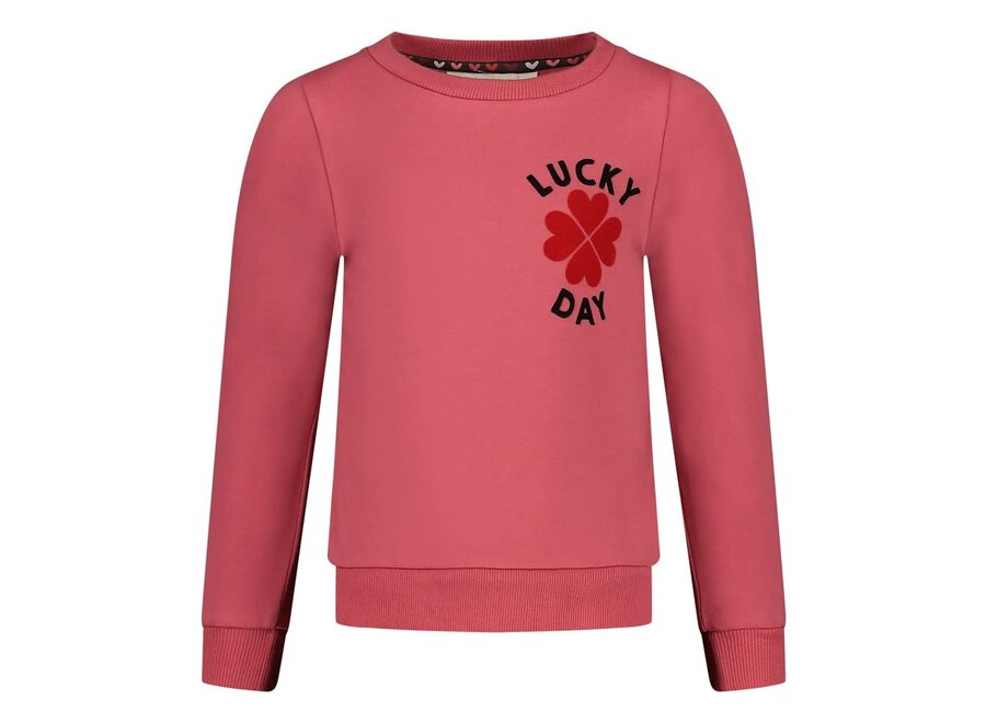 Sweater - Queen Of Hearts - Roze