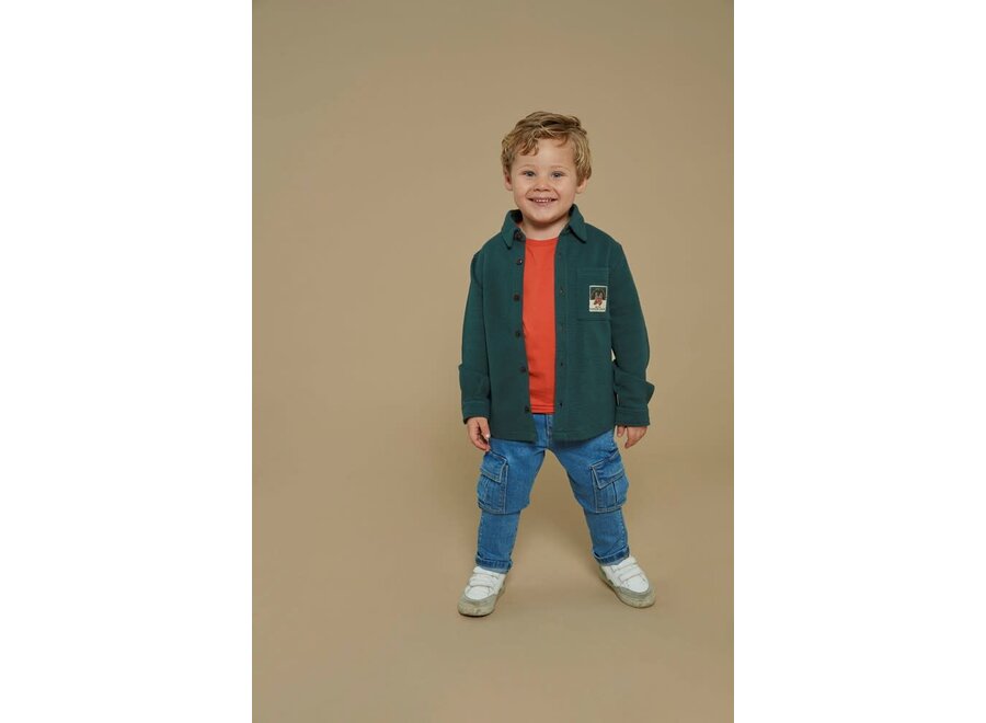 Overhemd - Chasing Trails - Petrol