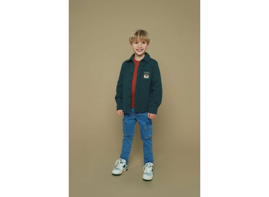 Overhemd - Chasing Trails - Petrol