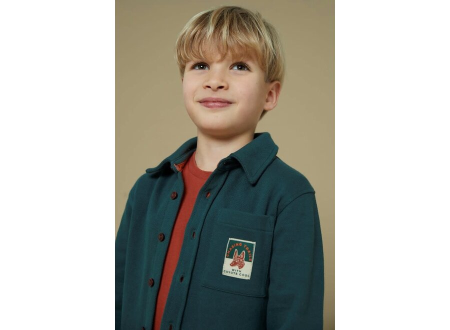 Overhemd - Chasing Trails - Petrol