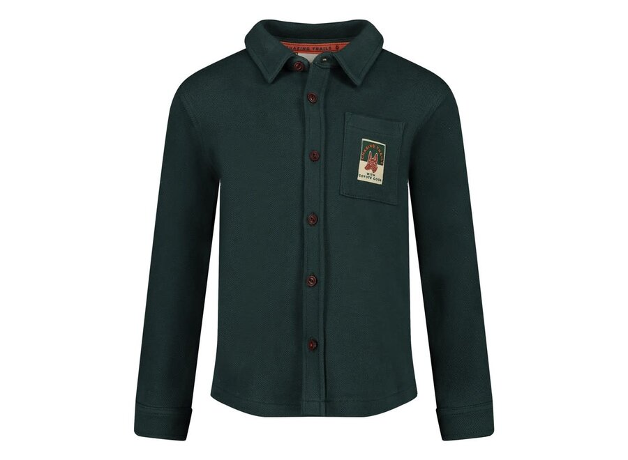 Overhemd - Chasing Trails - Petrol