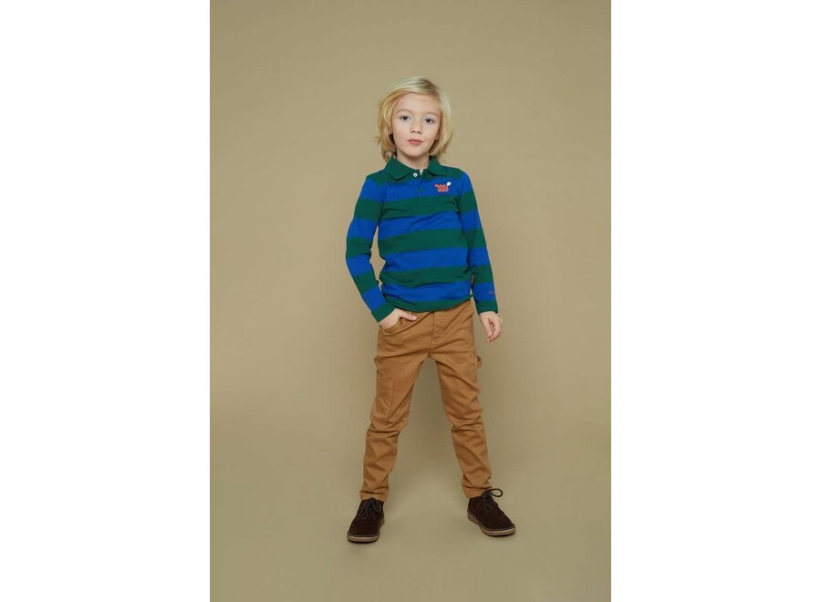 Longsleeve streep - Chasing Trails - Blauw