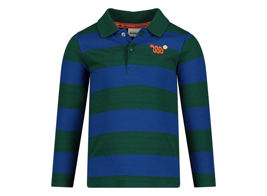 Longsleeve streep - Chasing Trails - Blauw