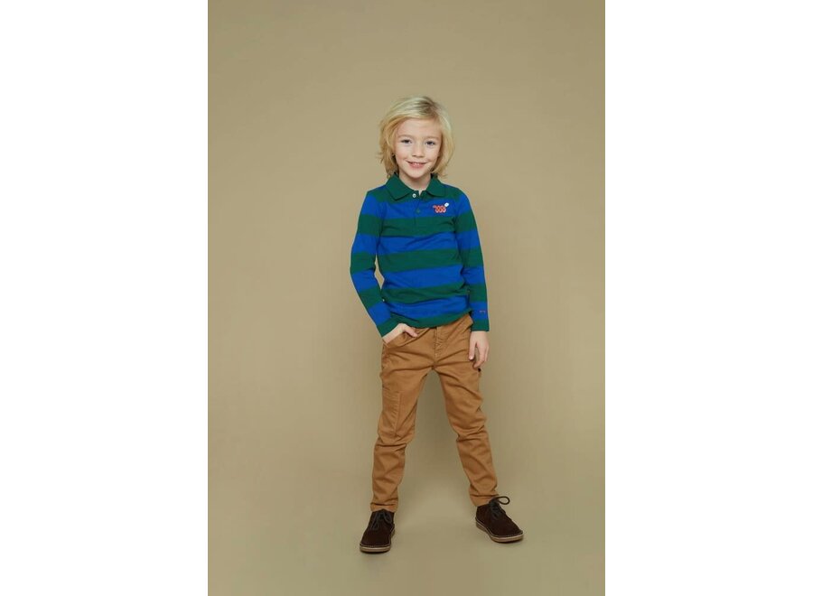 Longsleeve streep - Chasing Trails - Blauw