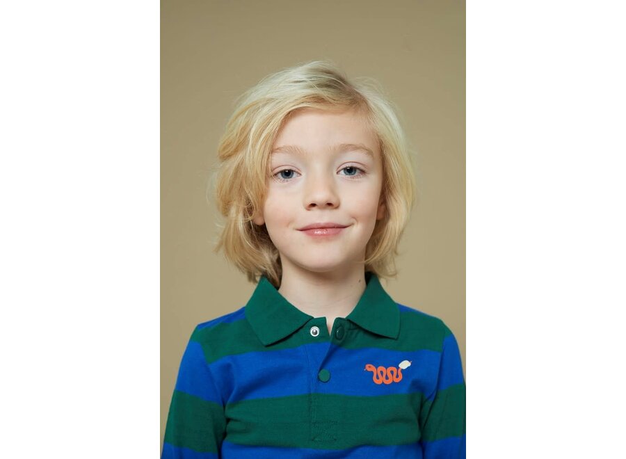 Longsleeve streep - Chasing Trails - Blauw