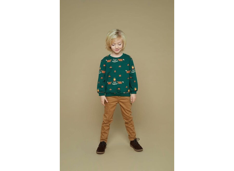 Sweater AOP - Chasing Trails - Groen