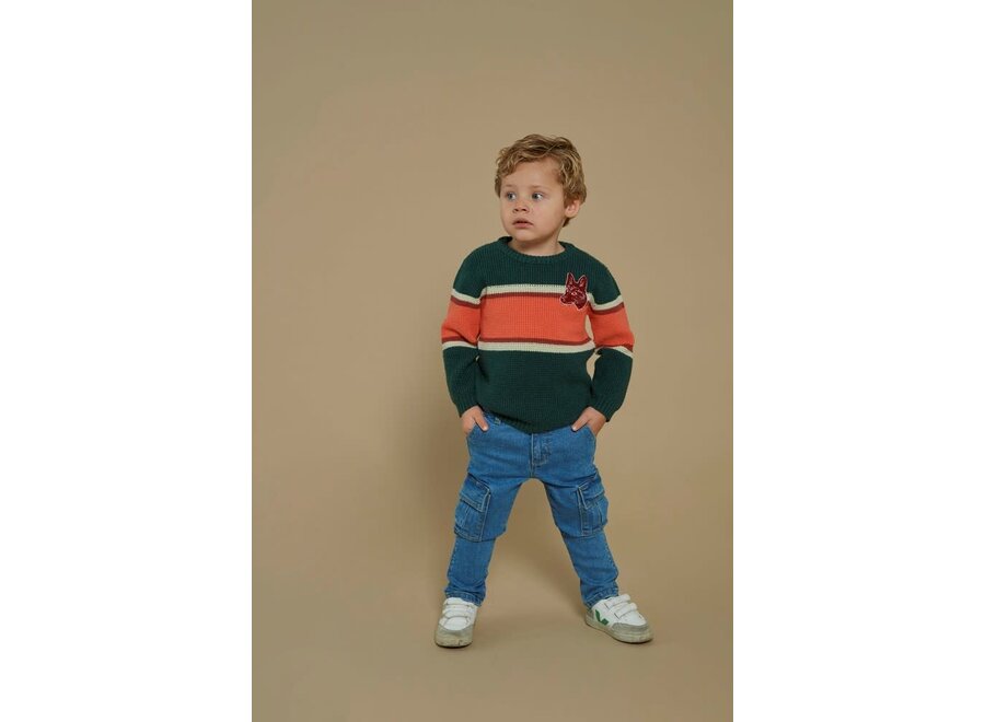 Sweater gebreid - Chasing Trails - Groen