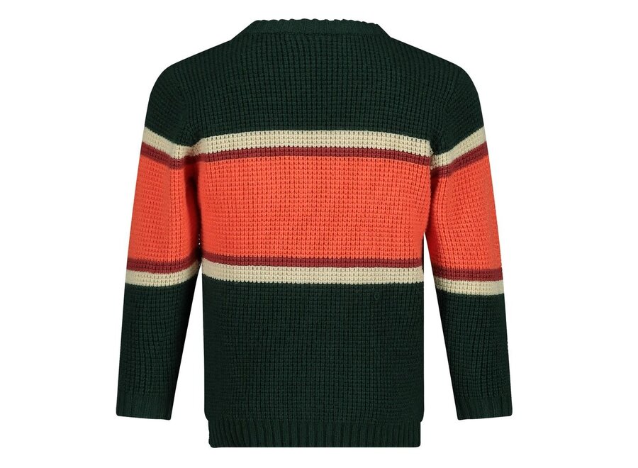 Sweater gebreid - Chasing Trails - Groen