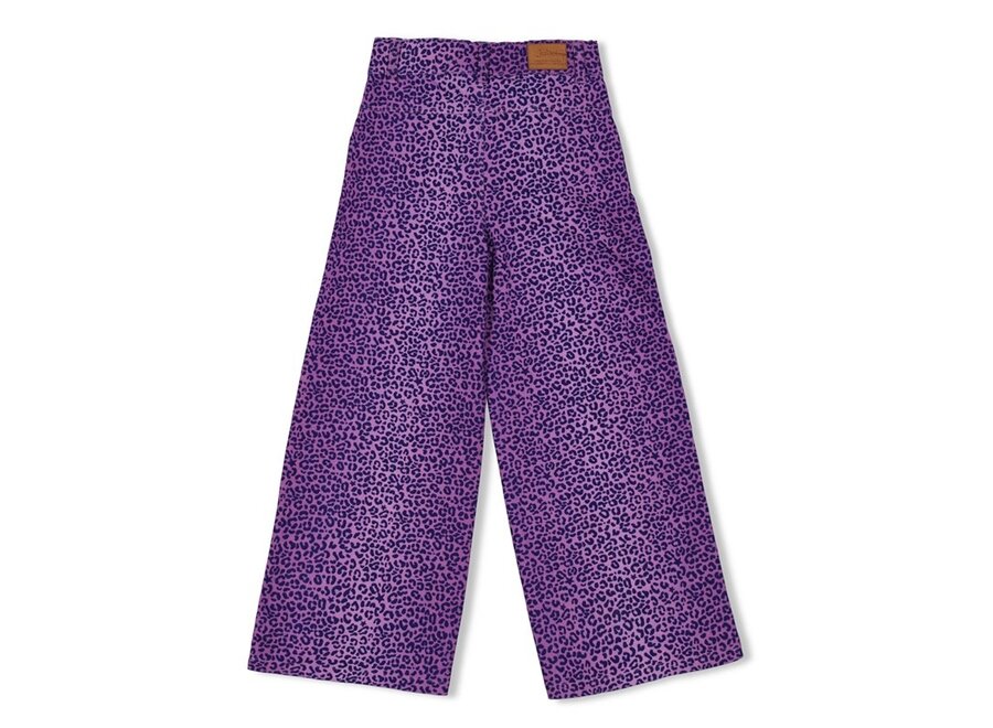 Flared broek AOP - Wild Soul - Lila