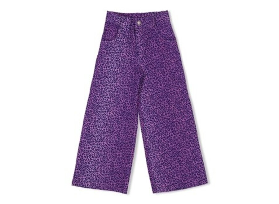 Flared broek AOP - Wild Soul - Lila
