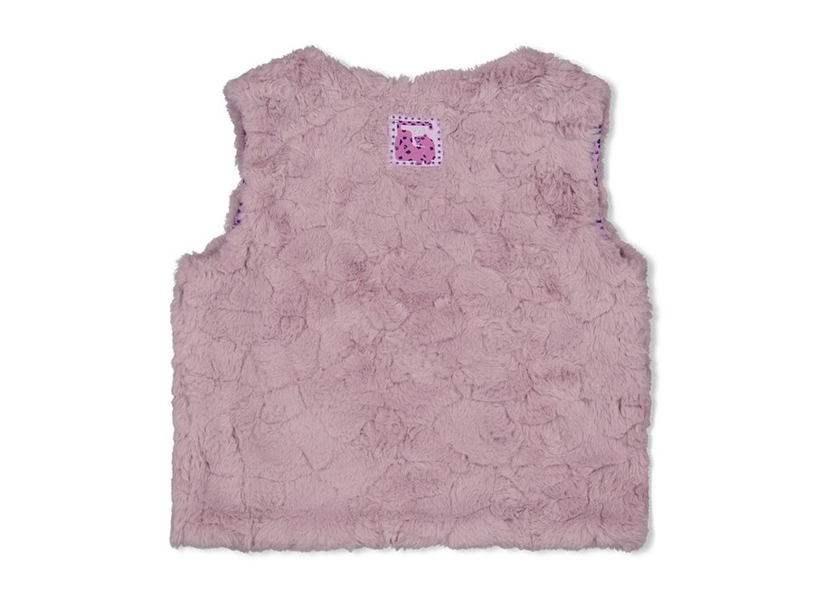 Omkeerbaar teddy gilet - Wild Soul - Lila