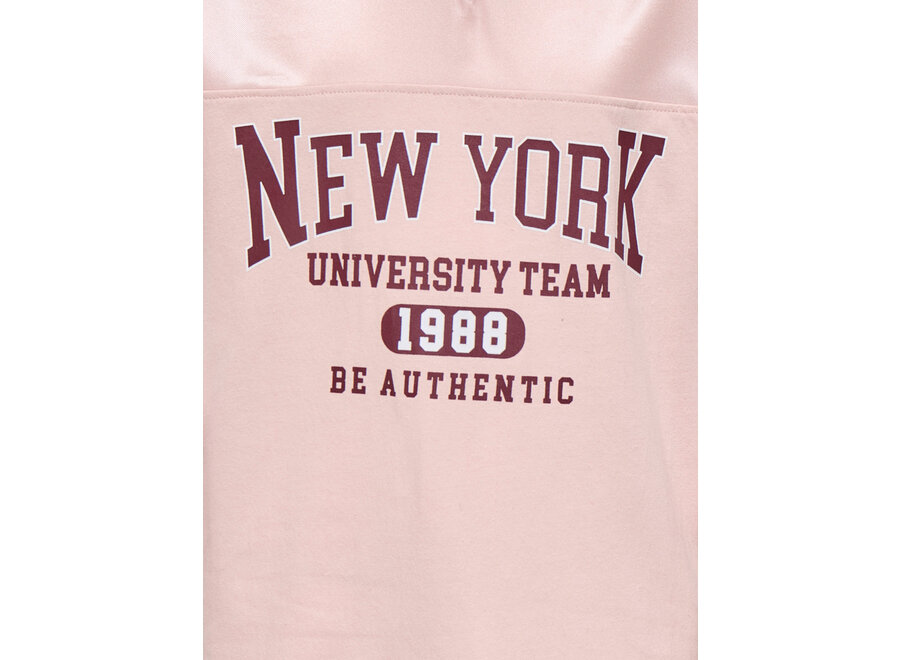 LULUP S/S V-NECK SPORTY TOP Rose Smoke New York