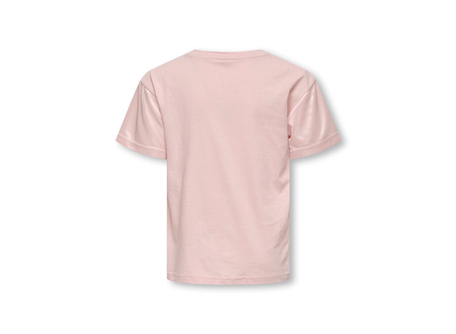 LULUP S/S V-NECK SPORTY TOP Rose Smoke New York