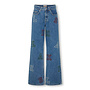 Juicy Wide leg college jeans - Medium blue - Den/Letters