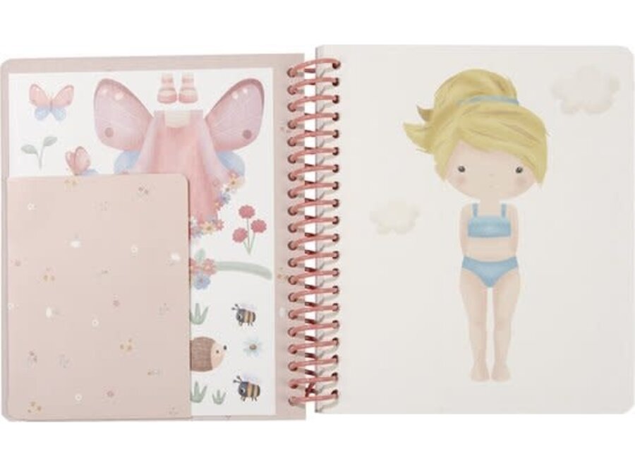 Aankleed- en stickerboek Rosa & Friends