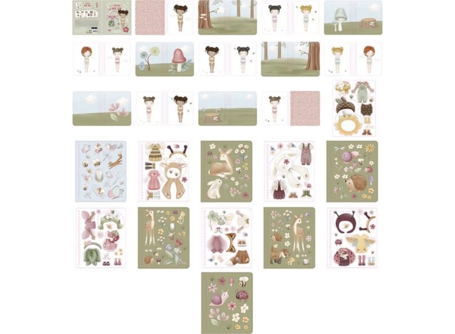 Aankleed- en stickerboek - Fairy  Garden