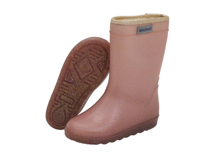 Thermo Boots Glitter - Rose Taupe