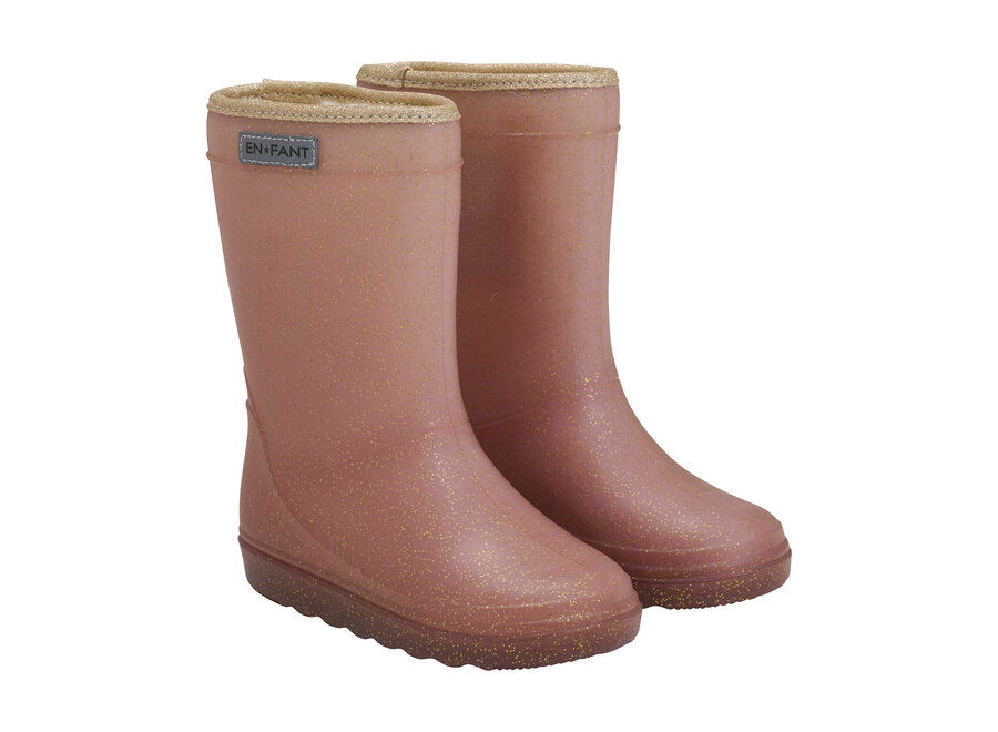 Thermo Boots Glitter - Rose Taupe