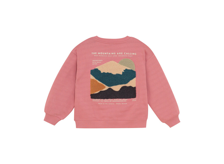 Oversized Sweater Backprint - Coral Clay