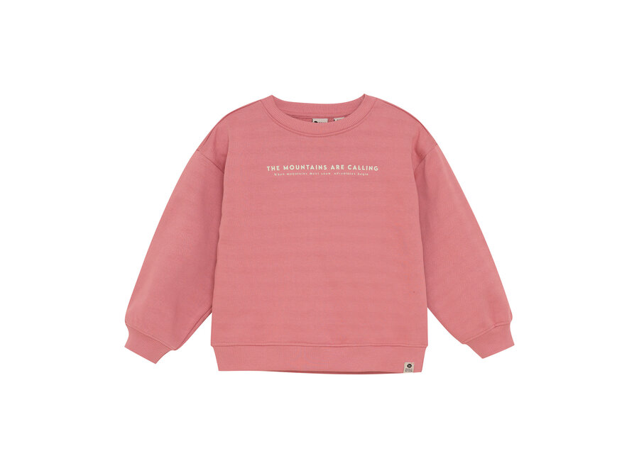 Oversized Sweater Backprint - Coral Clay