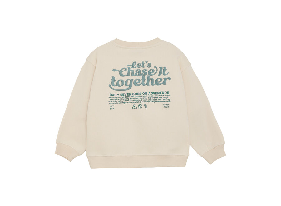 Oversized Sweater Backprint - Sandshell