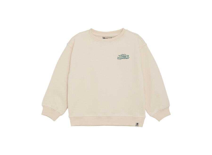 Oversized Sweater Backprint - Sandshell