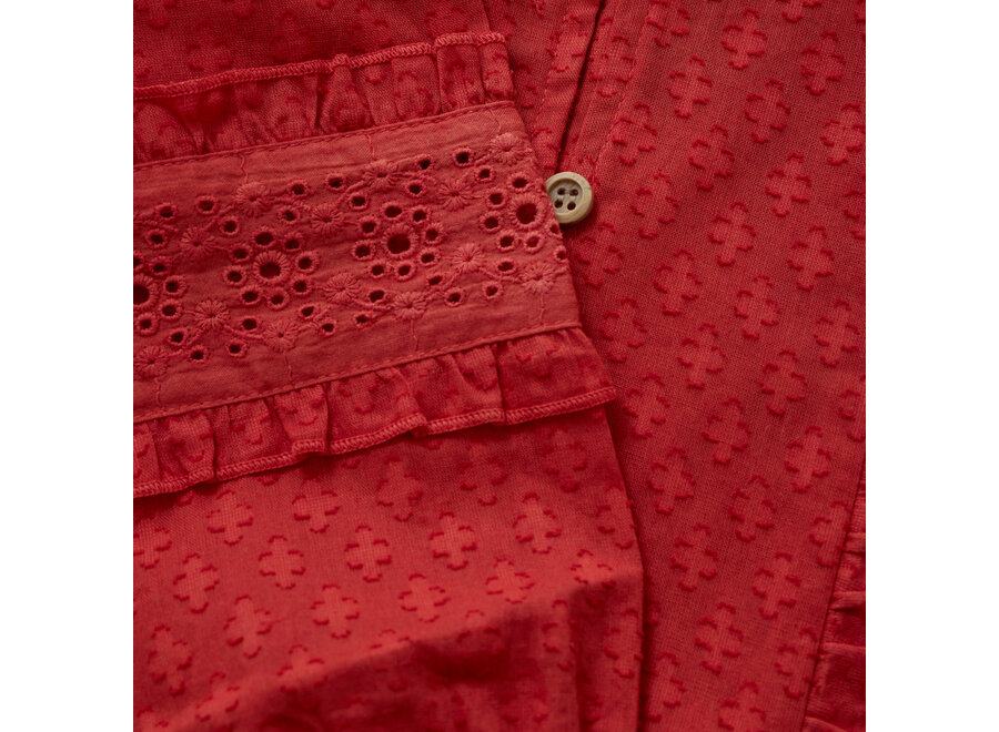 Shirt Longsleeve Ruffle - Baked Apple