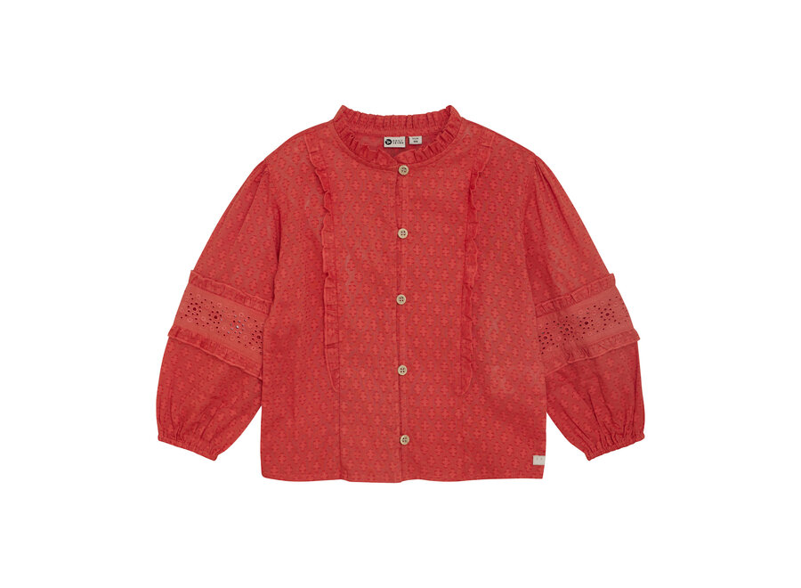 Shirt Longsleeve Ruffle - Baked Apple