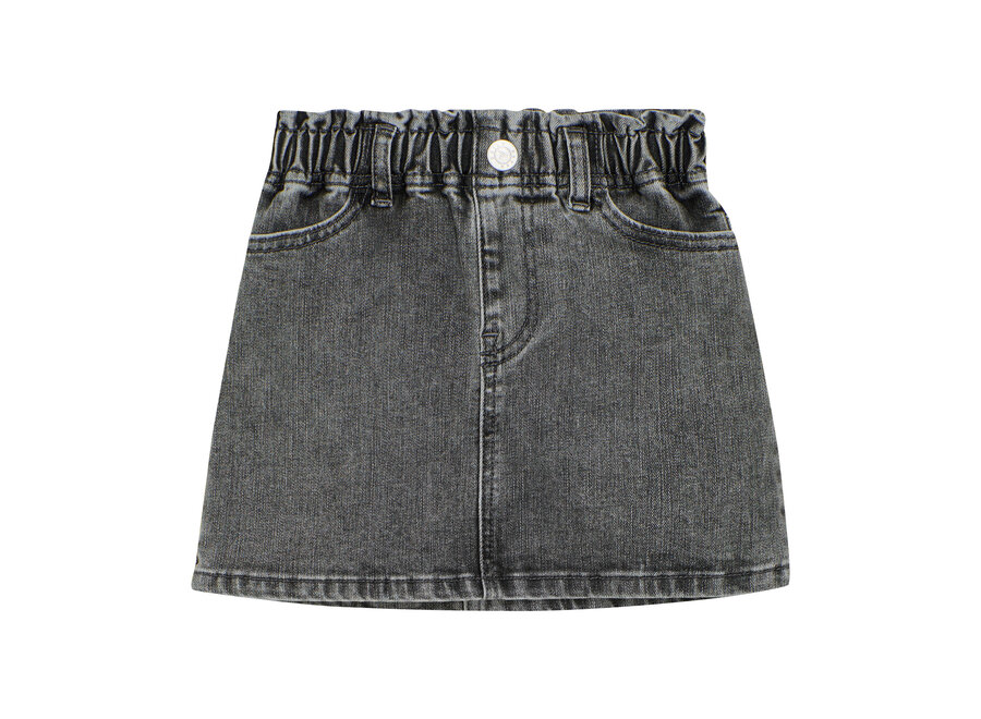 Denim Skirt - Dark grey denim