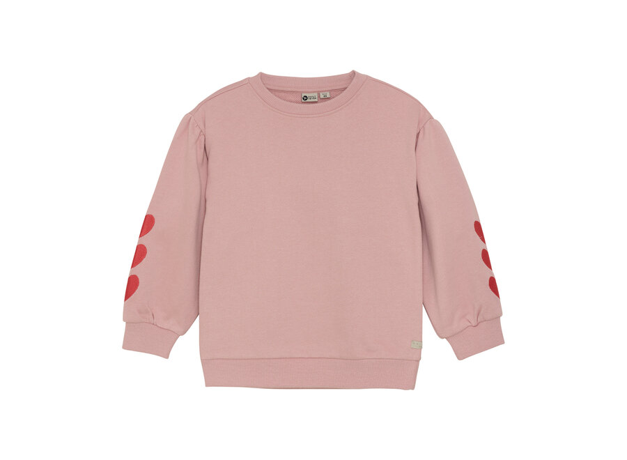 Sweater Heart Embroidery - Pale Mauve