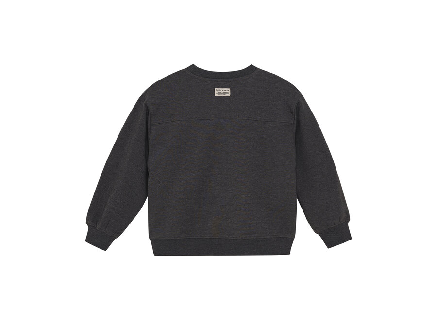 Oversized Sweater Daily Seven - Dark Grey Melange