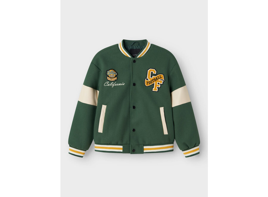 Jas Mikado Bomber Jacket - Dark Green