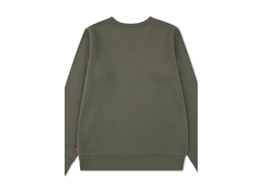 LVB MINI LOGO CREWNECK SWEATSH - Deep lichen green