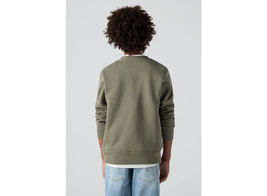 LVB MINI LOGO CREWNECK SWEATSH - Deep lichen green