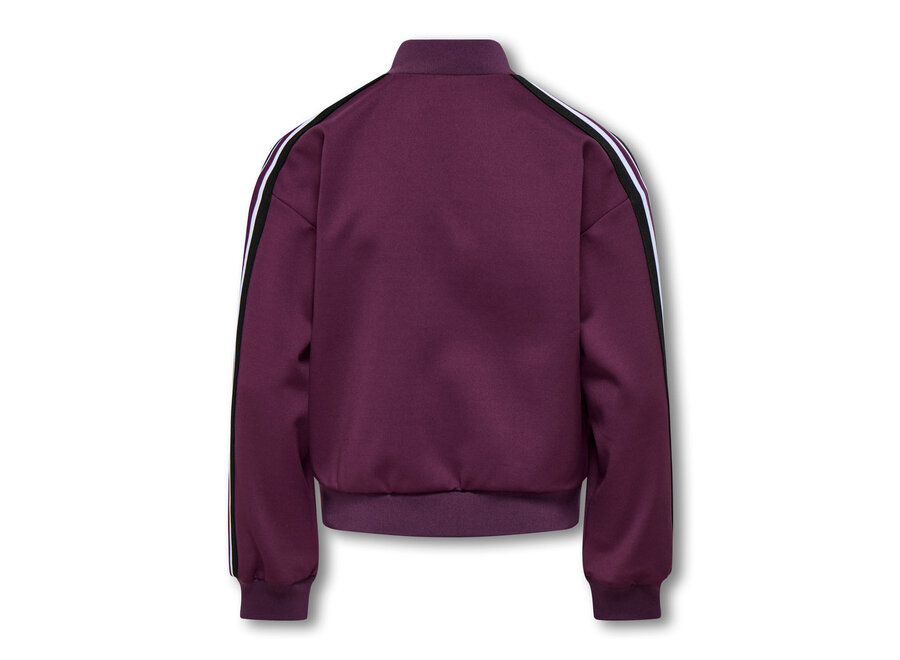 Jasje - Warm up life Zip jacket - Mauve wine