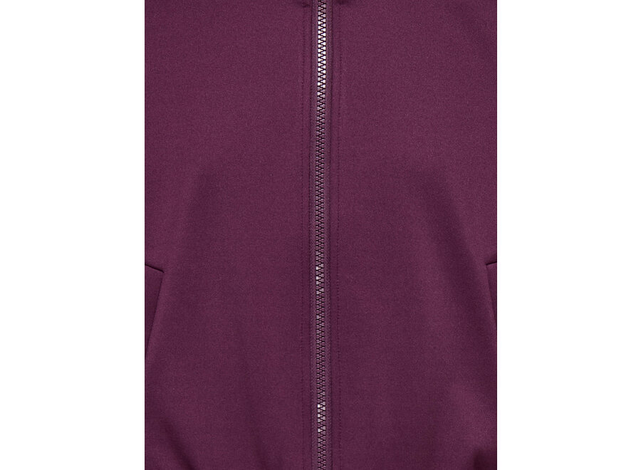 Jasje - Warm up life Zip jacket - Mauve wine