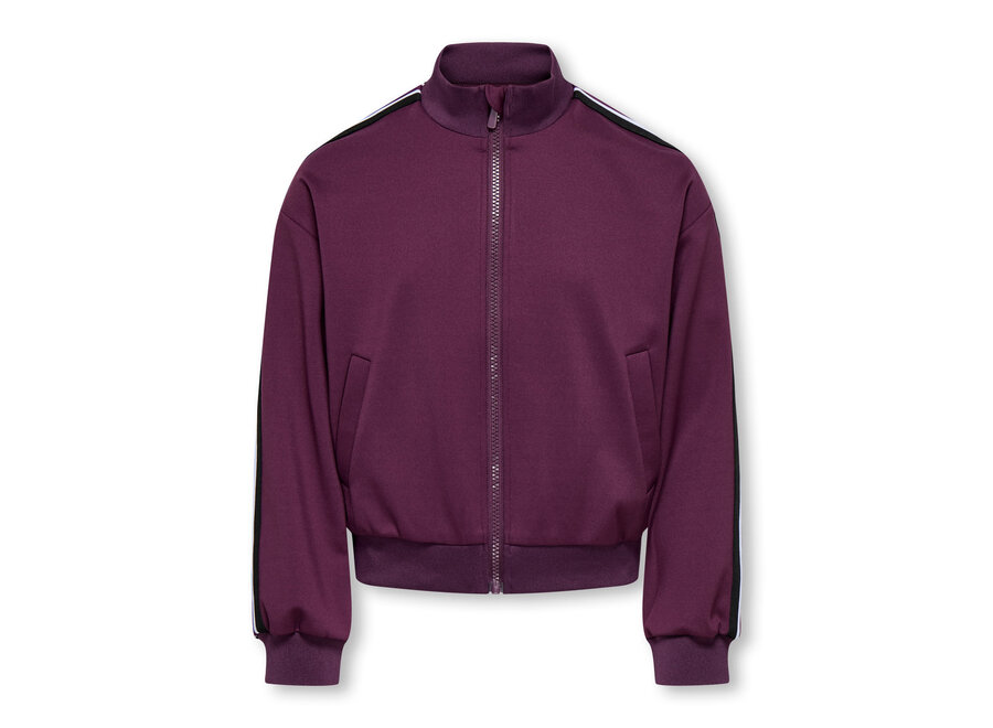 Jasje - Warm up life Zip jacket - Mauve wine