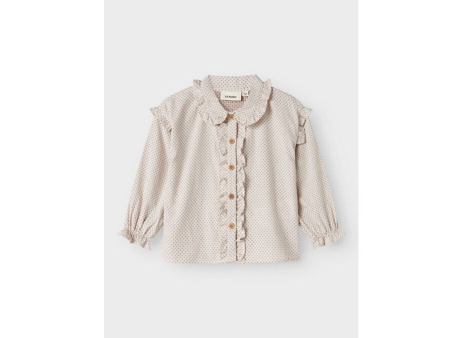 Blouse shirt Folena -Pastel Parchment
