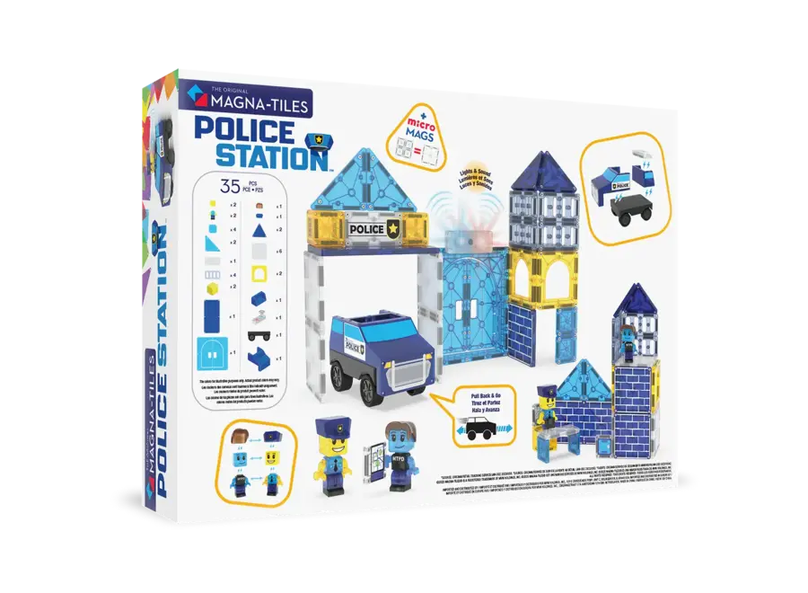 Police Station 35-Piece Set - Magnetisch speelgoed