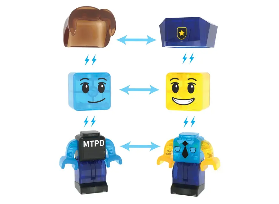 Police Station 35-Piece Set - Magnetisch speelgoed