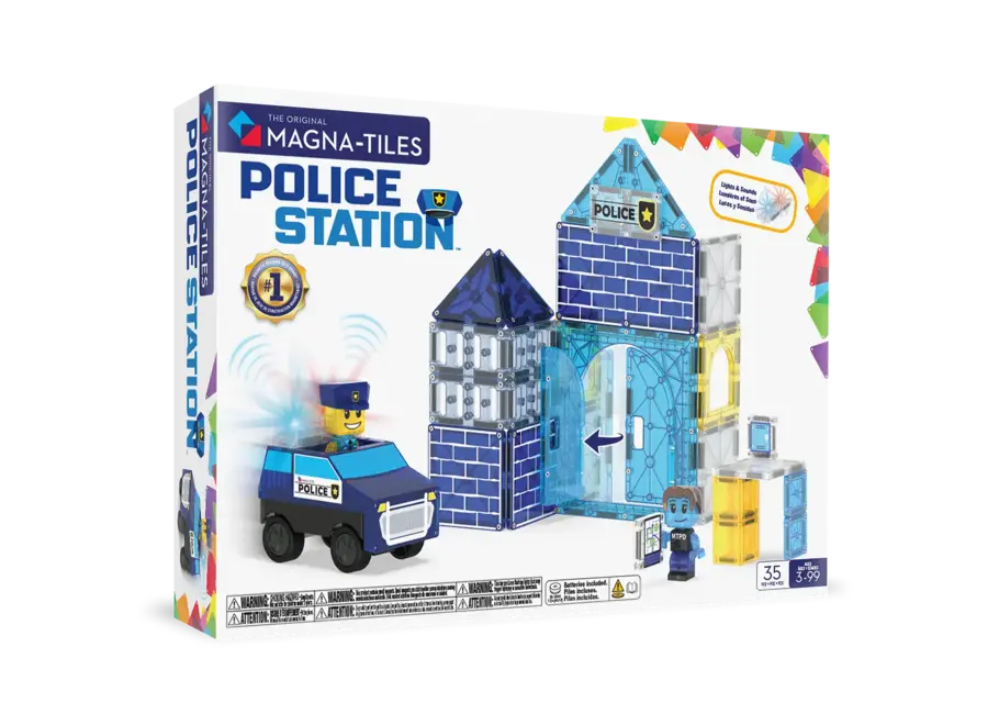 Police Station 35-Piece Set - Magnetisch speelgoed